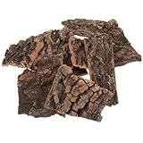 Homoyoyo 10Pcs Reptile Cork Bark Decor Natural Climbing and Hiding Habitat Background for Lizards Turtles Chameleons Terrarium Accessories