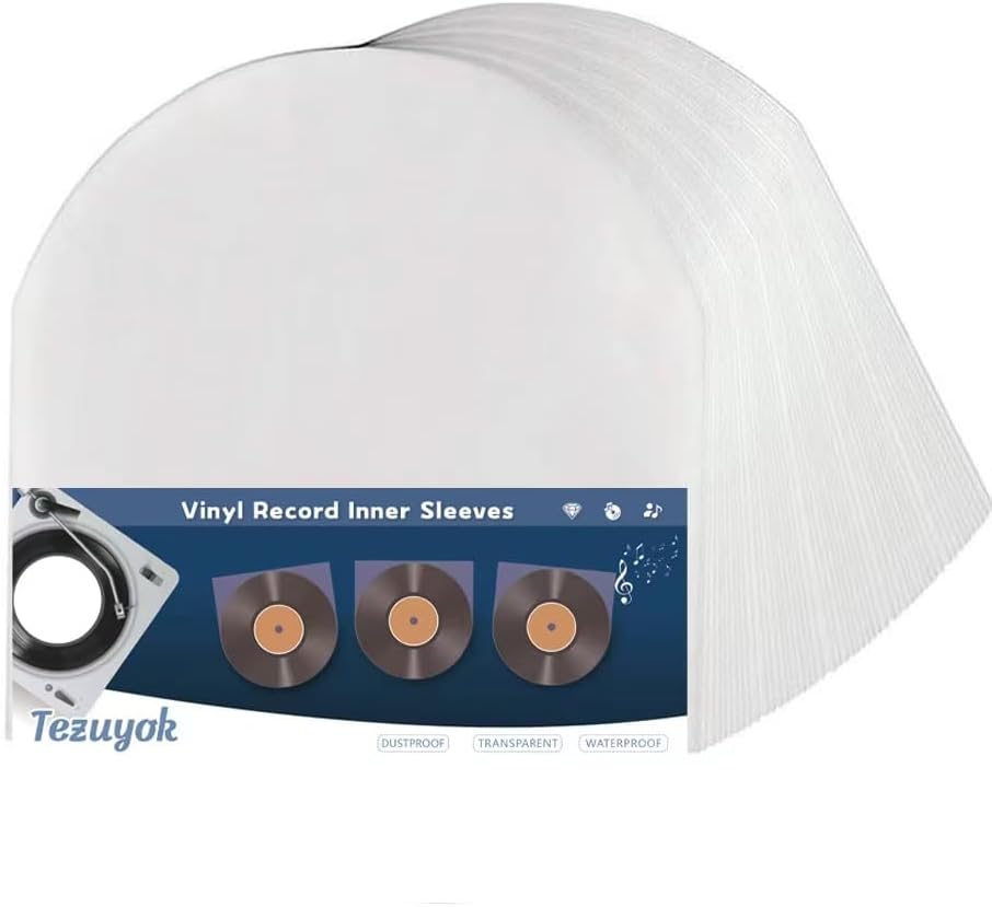 Mangas interiores de discos de vinilo de 10 pulgadas, antiestáticas, parte inferior redonda, fundas protectoras para álbumes de 10 pulgadas, fundas