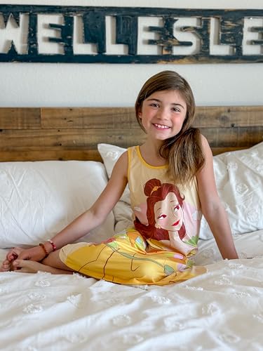 Image of Disney Stitch Princess Frozen Elsa Minnie Mouse Girls Tank Dress Sleeveless A-Line Sundress Summer Beach Clothes 2-9 Years