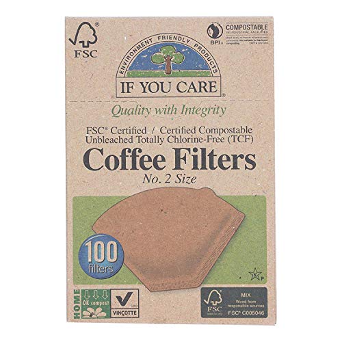 If You Care #2 Cone Coffee Filters - Brown - 100 Count (Pack of 3)