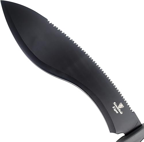 Miniatura 5 de Machete de ojo de serpiente con construcción resistente, mango ergonómico antideslizante y funda para cinturón para jardinería, gestión de tierras,