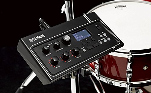 Image of Yamaha EAD10 Electronic-Acoustic Drum Module with Stereo Microphone and Trigger (Black) and Yamaha DT-50K Metal Body Acoustic Bass Drum Trigger (Chrome)
