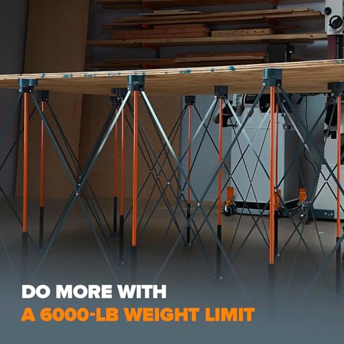 Image of BORA Centipede 4x8 Foot Portable Work Bench Folding Work Table for Garage