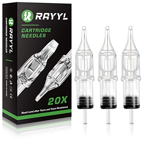 Rayyl Cartouche Aiguille, 20pcs 1007RL Aiguilles à Cartouche Round Liner Aiguilles de Cartouche (1007RL)… Cover