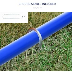 Pawhut Dog Agility Training Equipment 4 Piece Dog Agility Course for Old Dogs with Carrying Bag Outdoor Use Blue  Cucciolini Doodles Pawhut dog agility training equipment 4 piece dog agility course for old dogs with carrying bag outdoor use blue   cucciolini doodles