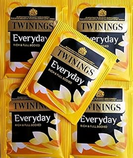 50 x Twinings Everyday Teabags - Individual Enveloped & Tagged Tea Bags
