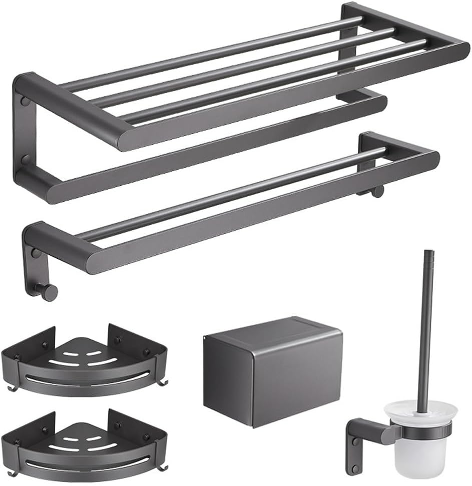 Towel Rails, Ggray Towel Rack, Storage Rack, Bathroom/D/Light Grey