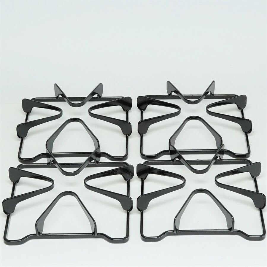 4 Pack of Gas Range Burner Cooking Grates fit for Whirlpool 8053458 (WPW10268483)