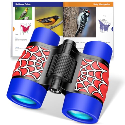 Binoculars Toys for Kids Ages 3-8: Spidolapse Outdoor Adventure Toy with Bird Watching Guide for 4 5...