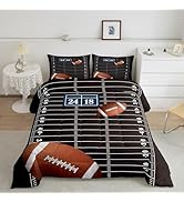 jejeloiu Football Comforter Set Queen Size Kids Rugby Comforter for Boys Girls Teens American Foo...