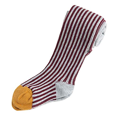 Ding-dong Baby Tollder Kid Girl Knitted Cotton Dot Striped Tights