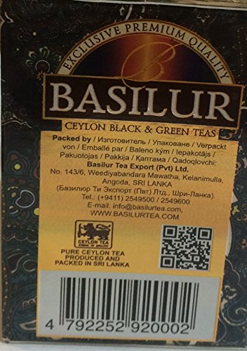 Chá Preto e Verde Basilur 20g