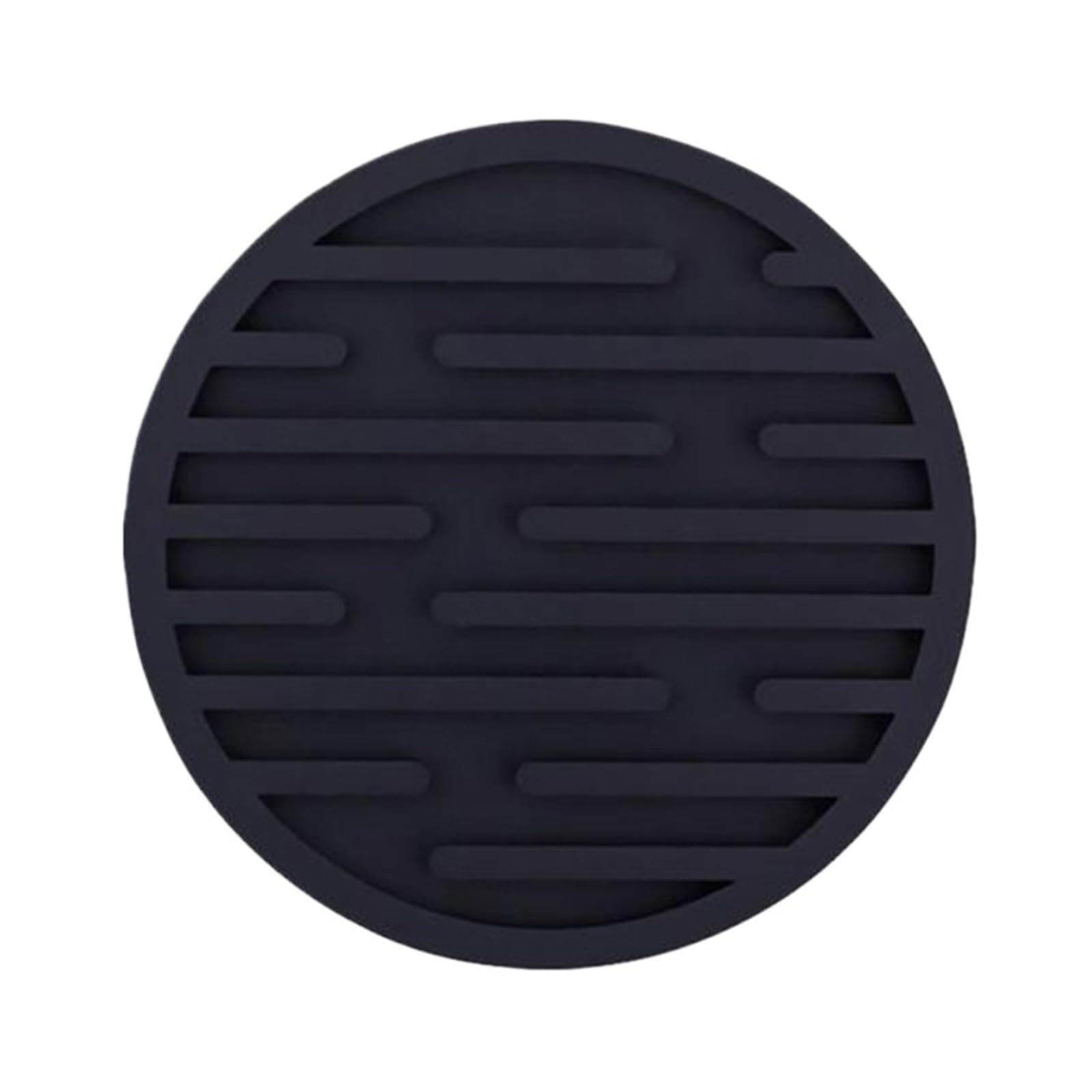 1pc 3.9 Inch Silicone Coaster Round Heat Resistant Rubber Tea Cup Mat Drink Coffee Mug Glass Beverage Holder Pad Tabletop Protection(A)