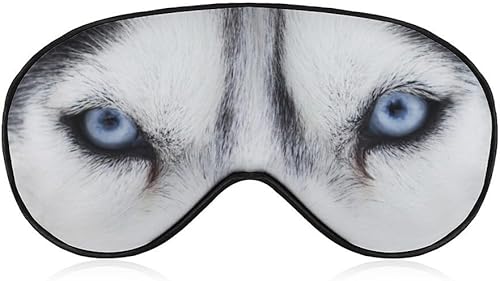 Miniatura 1 de Mascarillas de seda para dormir, suaves y divertidas con correa ajustable, cómodas máscaras para dormir para perros para hombres y mujeres