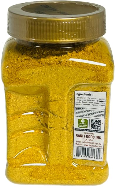 Miniatura 3 de Desi Kitchen Spices All Natural | Sin sal | Vegano | Sin OMG | Curry en polvo (mezcla de curry indio) 200 gm (7 oz)