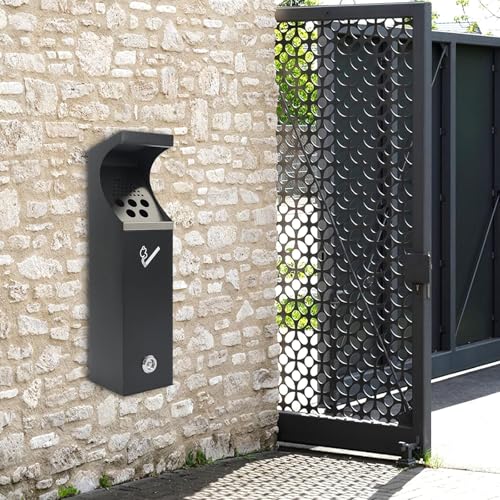 Poubelle murale durable en acier pour espace exigeant