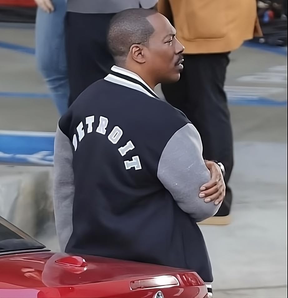 New Men's Axel Foley Detroit Beverly Hills Cop Jacket | Eddie Murphy Lions Varsity Bomber Baseball Jacket For Men4