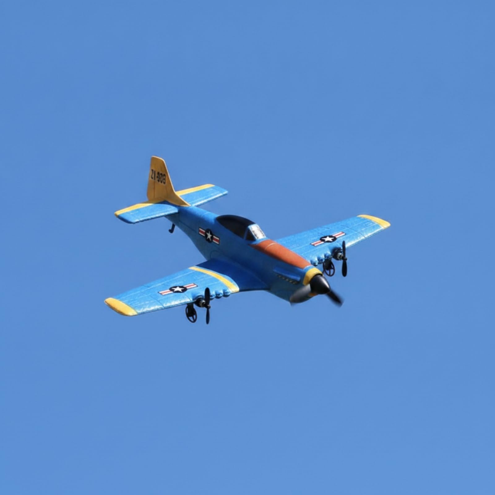 Colcolo Aereo Telecomandato Aereo Giocattolo Aereo con Eliche Nere Spinta Affidabile Scafo Leggero in Schiuma Resistente Urti Telecomando Kit con Batteria, Color to 1