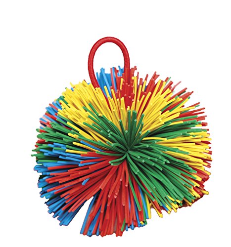Sportime Rub-R-String Ball, 3-1/2 Inches, Multicolored
