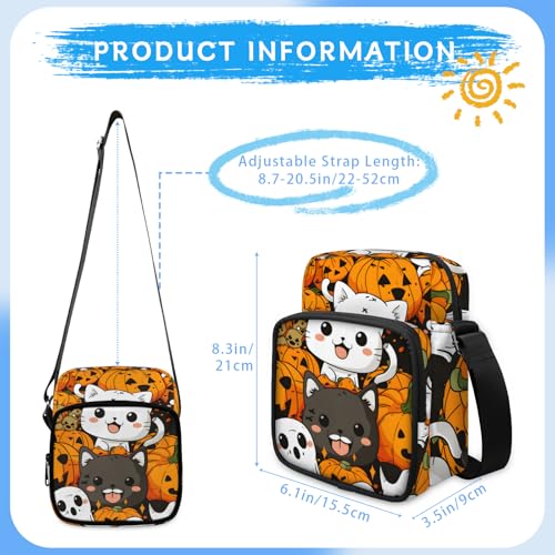 Halloween Style Pattern Mini Lightweight Crossbody Bag Casual Shoulder Handbag Design Portable Small Backpack Trvel,Style 62
