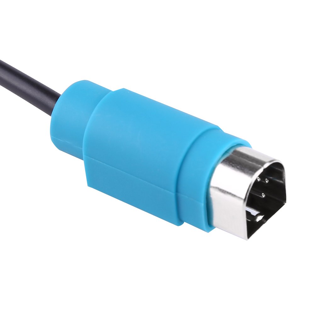 AUX Input Cable Adapter For Fit For CDA CDE IVA Fast Data Transmission Black & Blue Plastic & Copper