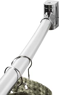 LDR 163 6332 Exquisite Adjustable Curved Shower Curtain Rod, Adjusts from 36-inches to 61-inches, Chrome