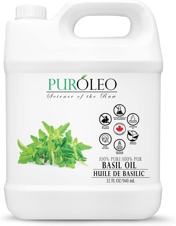 PUROLEO Bergamot Essential Oil 32 Fl Oz/946 ML (Packed in Canada) Pure and Natural for Aromatherapy, Skin and Hair Care - Therapeutic Grade Oil for Relaxation