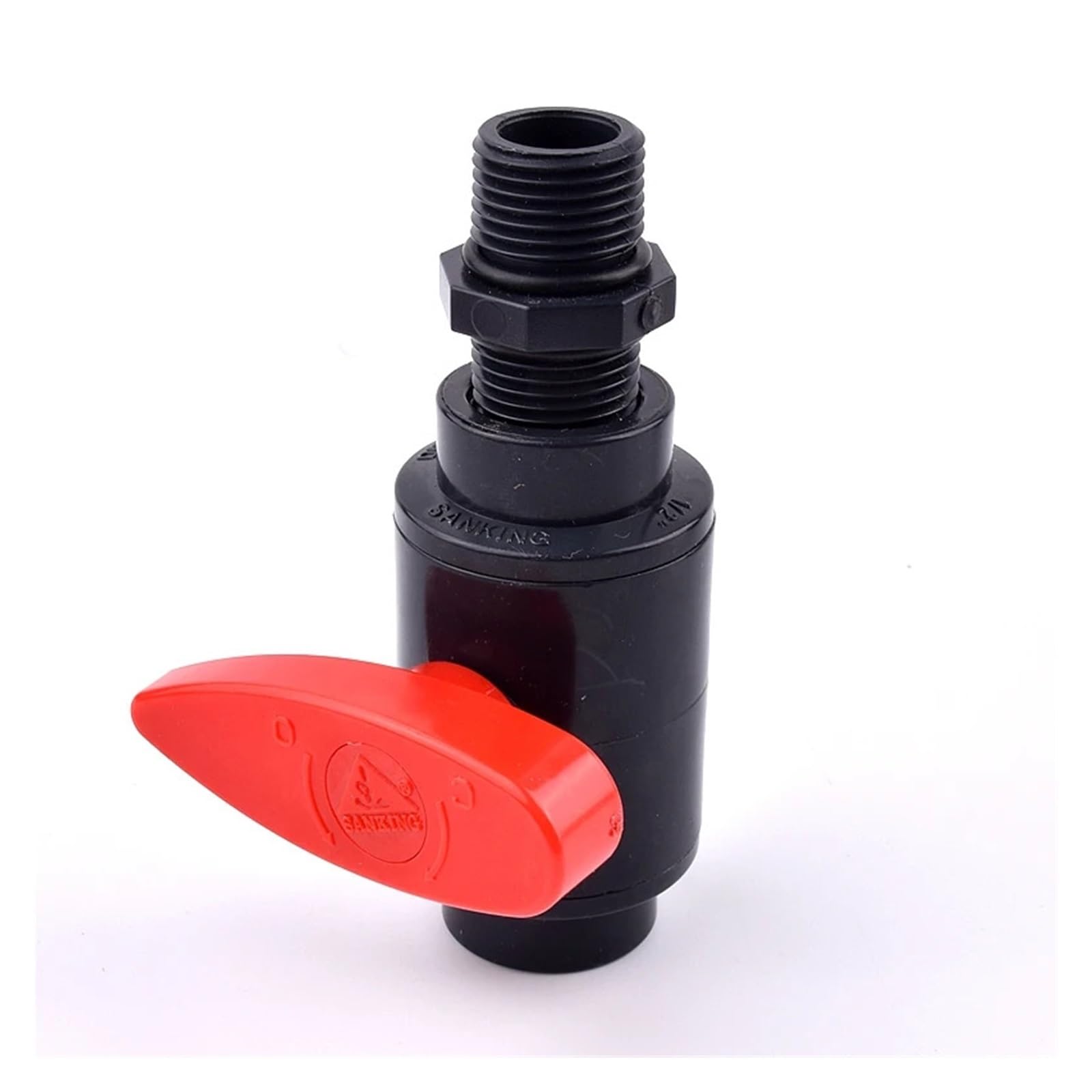 1 válvula de bola con rosca hembra de 1/2" ~ 4" / jardín, adaptador de tubería de PVC/riego, conector/pecera de acuario(3 inch)