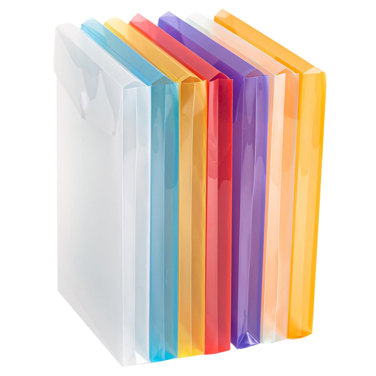 NUOBESTY 14stücke Teiliges Bunter Dokumententaschen Mit Druckknopf Aktenordner Für Büro Und Schule Wiederverwendbare Organizer Für Quittungen Und Papiere