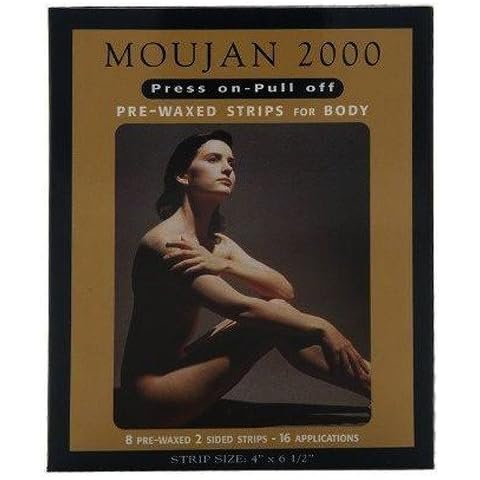 Moujan 2000 Press-on Pull-off Pre-waxed Strips for Body (10 Strips) (Pack of 3) Cover