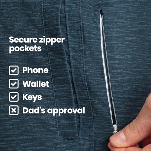 birddogs Men’s Training Shorts – Stretch Athletic Workout Shorts with Built-in Liner for Comfort – 7” Inseam, Regular Length4