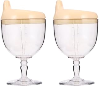 Gadpiparty Mamadeira 2 Peças Copo De Leite Taças De Plástico Garrafa De Leite Para Bebê Garrafas De Leite De Plástico Garrafa De Bebida Para Bebê Garrafa De Festa Copo De Bebê Copo