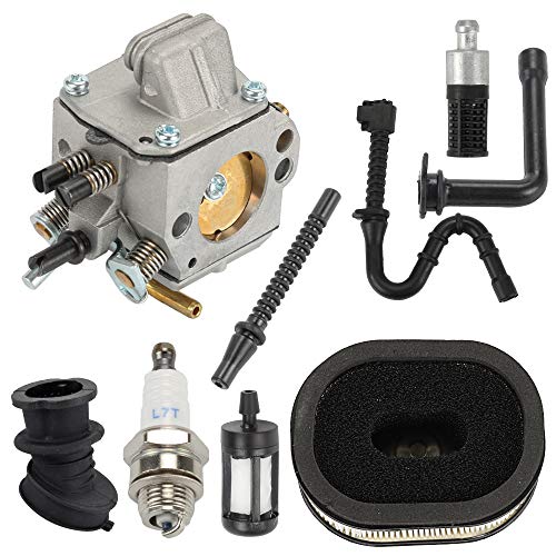 Hayskill MS460 Replacement Carburetor for Sthil 044 046 MS440 MS460 MS 440 460 Chainsaw Parts Carb Replace 1128 120 0625 with Air Fuel Filter Spark Plug Repower Kit