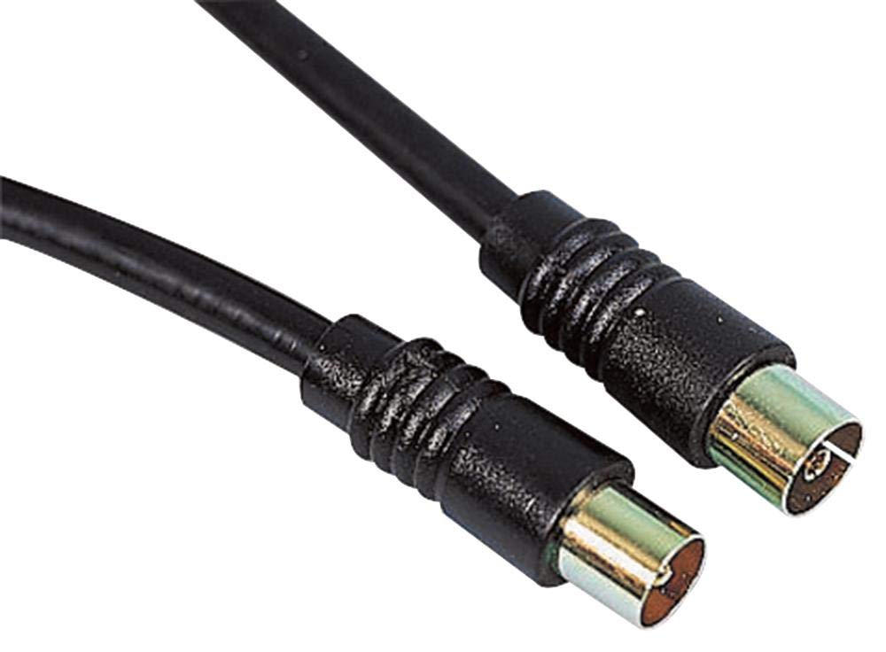 PROSIGNAL PSG00601 TV Aerial Coaxial Lead, Male to Female, 1m Black