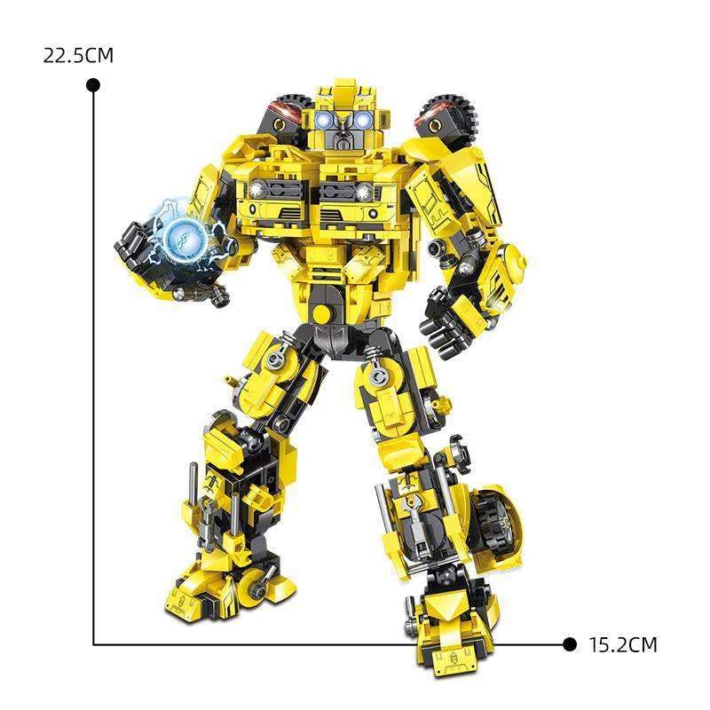 Image of INSAIN Transforming Robot & Car Building Blocks Construction Set for Kids