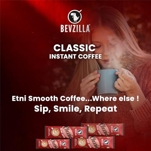 Image of Bevzilla 48 Classic Coffee Sachet + Rechargeable Electric Frother Combo Pack | 3-Speed Setting & Type-C Fast Charging