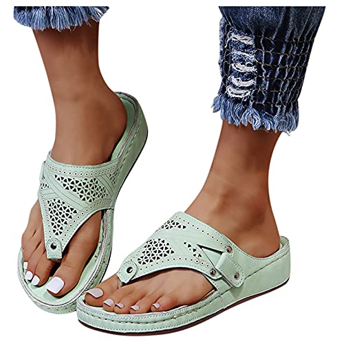 Khiien women's sandals comfortable flip flops orthotic thong styl…