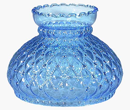 ライト・ランタン Vintage Blue Glass Diamond Lamp Shade B&P Lamp Light Blue Glass Lamp Shade with Diamond Quilted