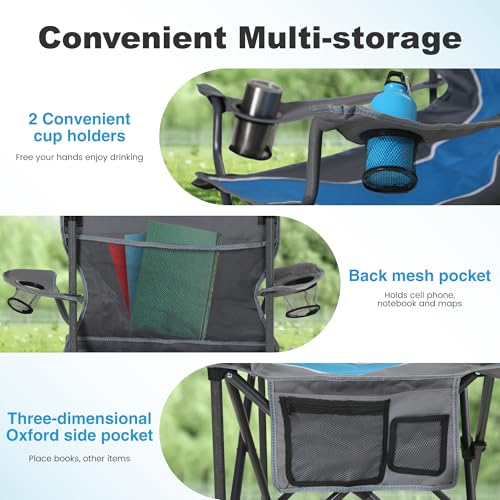 LET'S CAMP Silla de Camping Plegable Exterior Sobredimensionada Charles miniatura 7