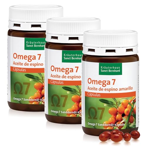 Omega-7 Aceite de Espino Amarillo - 3x 100 Cápsulas
