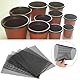 Hapivida Blumentopf Netz Pad, 30 * 20cm Gitter Blumentopfmatte Bonsai Drainagegitter Pflanze Kunststoffgitter Netzpolster Blumentopfloch Bonsai Gitter Garten Drainage Mesh für Verhindert Bodenverlust