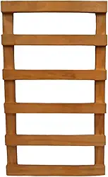 Tudo Jardim Treliça para Plantas Trepadeiras Pinus 30x50 cm Stain Mogno