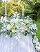 Lisuun 9FT Wedding Arch Flower Garland, Handmade Wedding Table Decorations,Head Table Floral Decor for Holy and Pure Wedding Ceremony