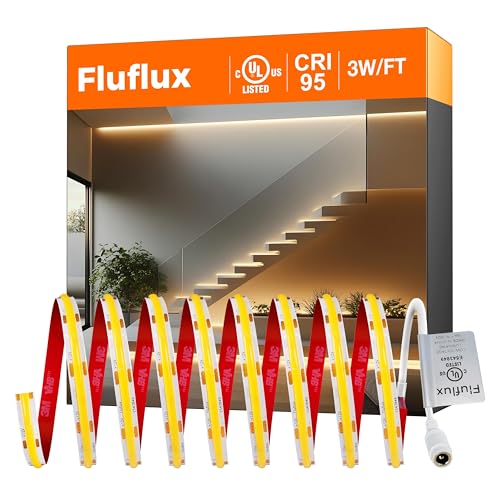 Kit Tira LED Blanco Cálido 3000K 16.4FT 12V COB miniatura 2