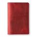 PEGAI Personalized Leather Passport Holder Cover Wallet Travel Essentials | 100% Soft Touch Rustic Travel Wallet Case, International Travel Must Haves | DeKalb (Rose Red)