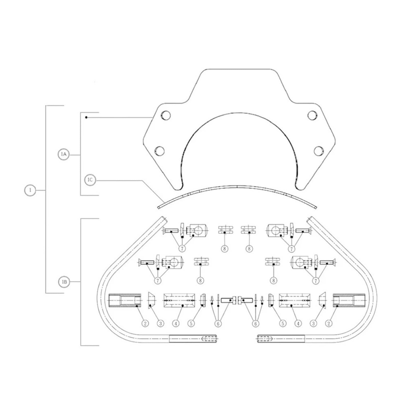 Moto Maggior Parabrezza Parabrezza Per Moto Adatto Per GTS 300 250 150 125 Super 125-300 Sport Esteso Ricambio