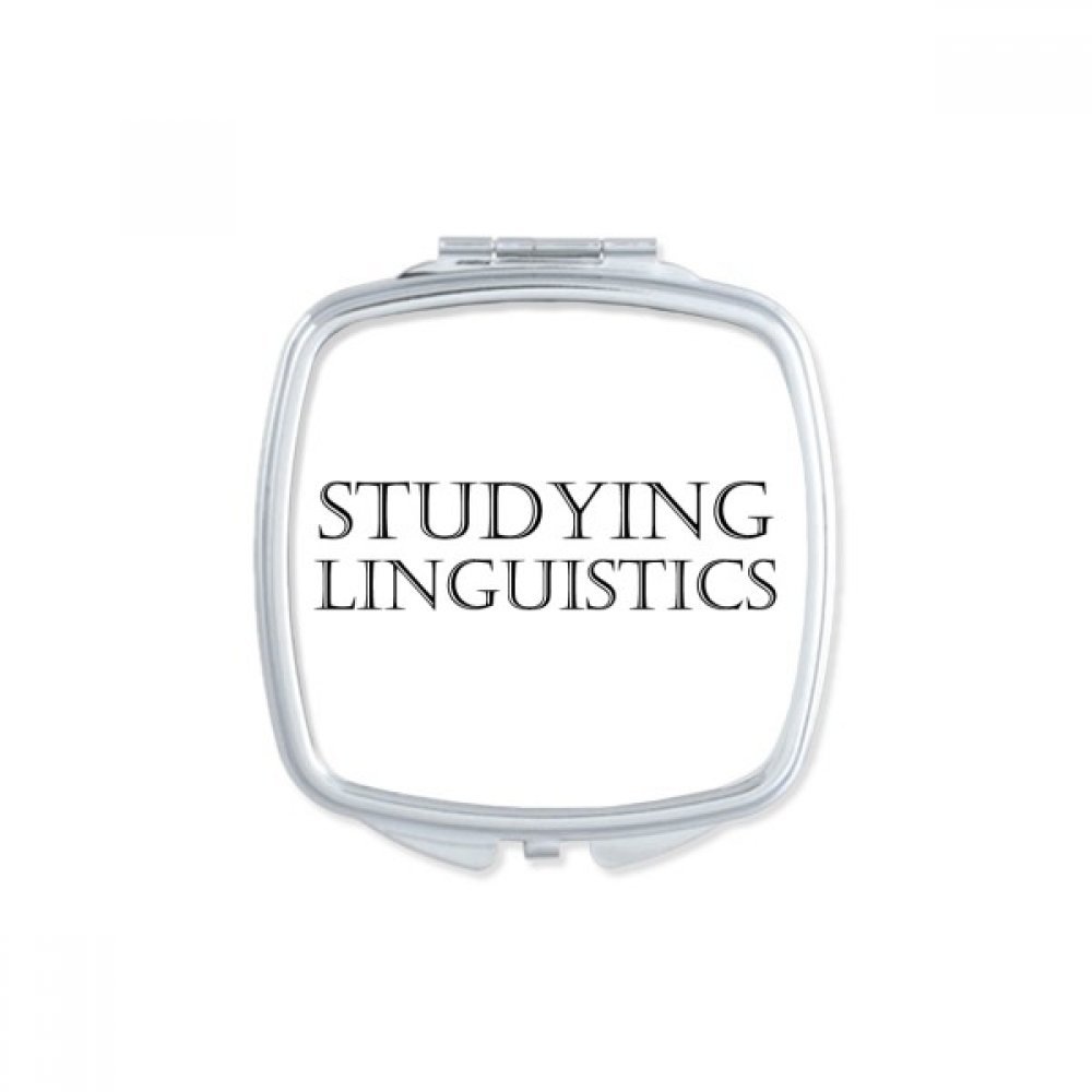 Miroir de poche compact et portable pour étudiante en droit, petit miroir de main mignon