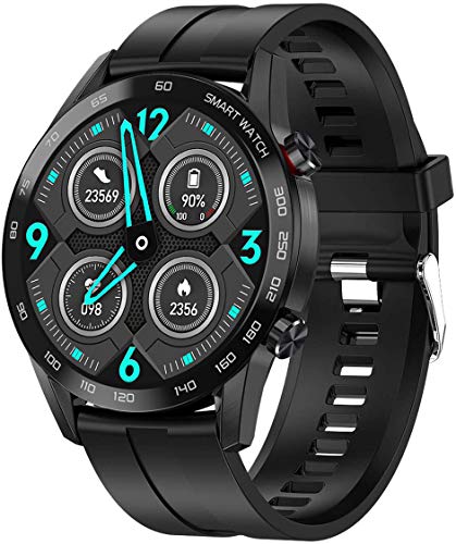 jpantech Smart Watches,Fitness Tracker Smartwatch IP68 Waterproof Fitness Watch with Heart Rate Monitor Pedometer Step Counter Sleep Monitor Stopwatch for Men Women for iPhone Android Phone (Negro)