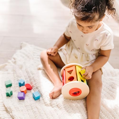 Melissa & Doug Match and Roll Shape Sorter - Classic Wooden Toy - image 8