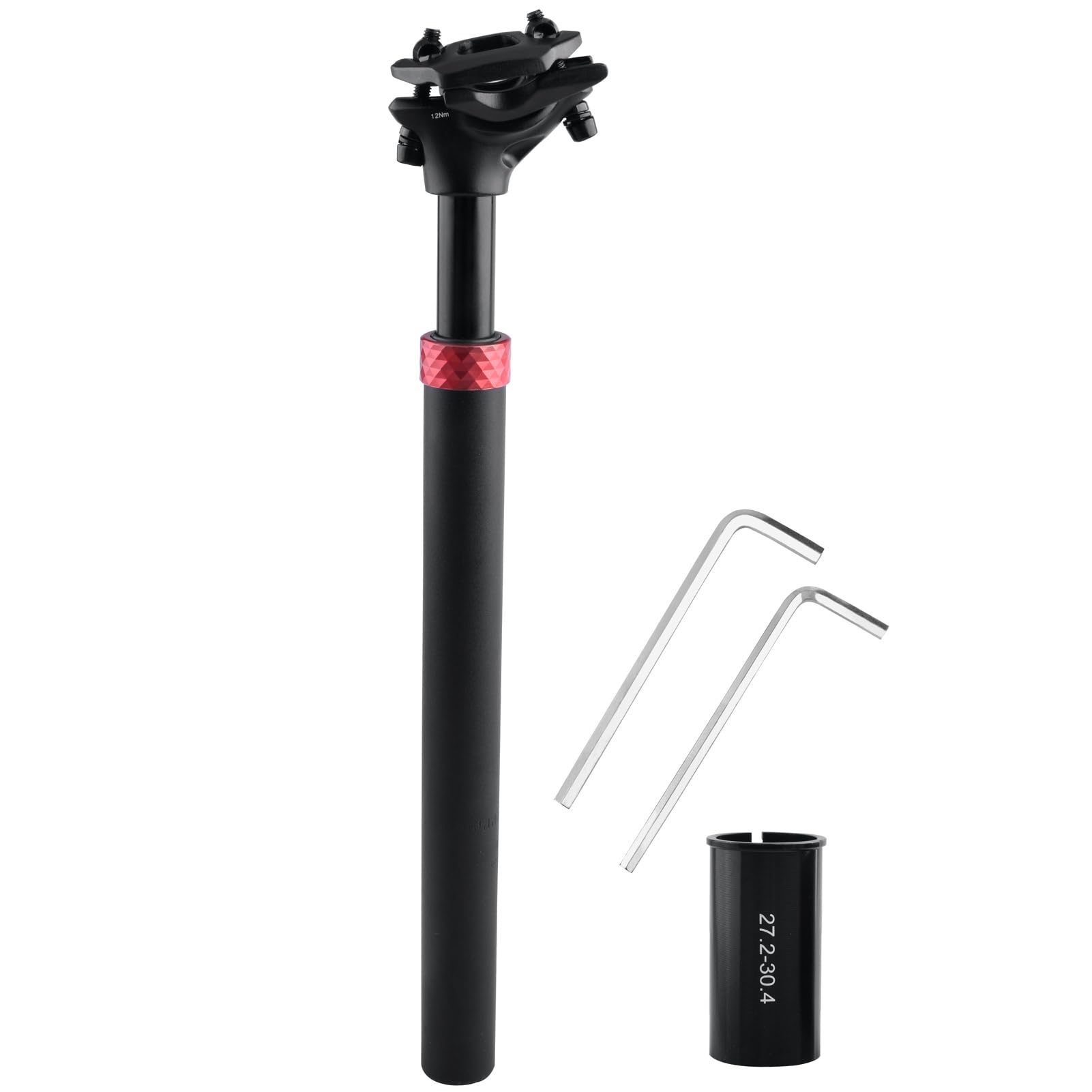 Azarxis 350 mm sztyca podsiodłowa Shim, adapter do sztycy siodełka rowerowego, tuleja redukcyjna Shim do rowerów górskich, wyścigowych, rowerów elektrycznych, MBT, BMX, DH